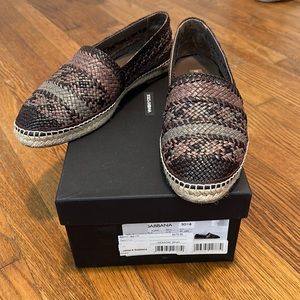Dolce & Gabbana Buffalo Woven Espradillas Shoes Men’s Size 11 US